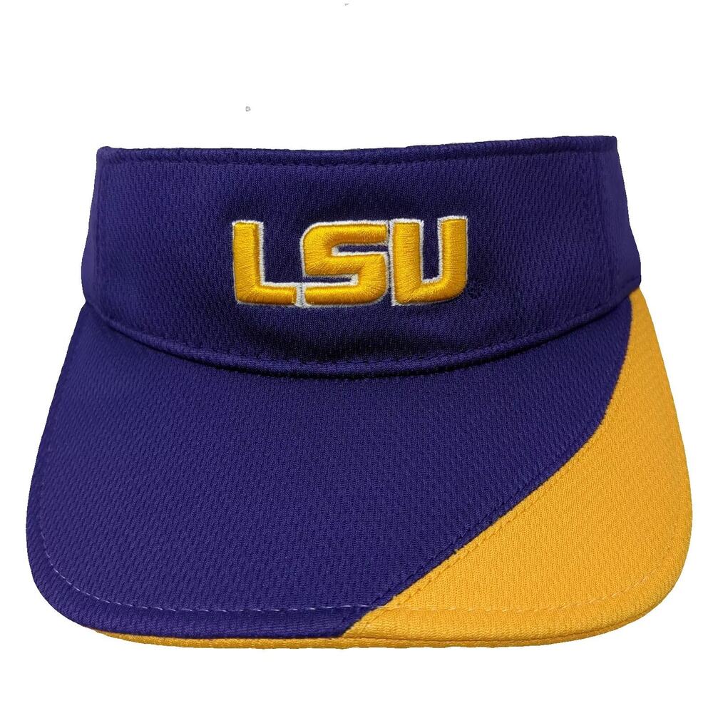 LSU Tigers NCAA Going Yard Visor Purple Gold OSFM Embroidered Adjustable Hat